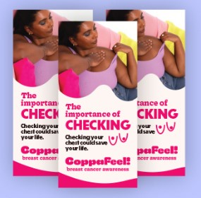 Coppafeel Chest Checking leaflets