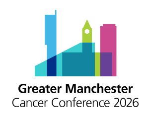 artoon drawing of Manchester skyline and a start behind it and the words Greater Manchester Cancer Awards 2026